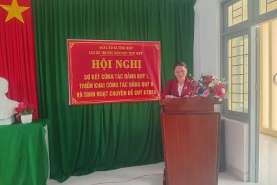 Vào chiều 28/03 Chi bộ trường Mầm non Tịnh Hiệp tổ chức Hội nghị sơ kết thực hiện công tác Đảng quý I, triển khai nhiệm vụ  công tác Đảng quý II/2024 và triển khai sinh hoạt Chuyên đề quí I/2024.