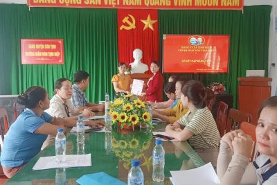 Lễ kết nạp Đảng viên của Chi bộ trường Mầm non Tịnh Hiệp